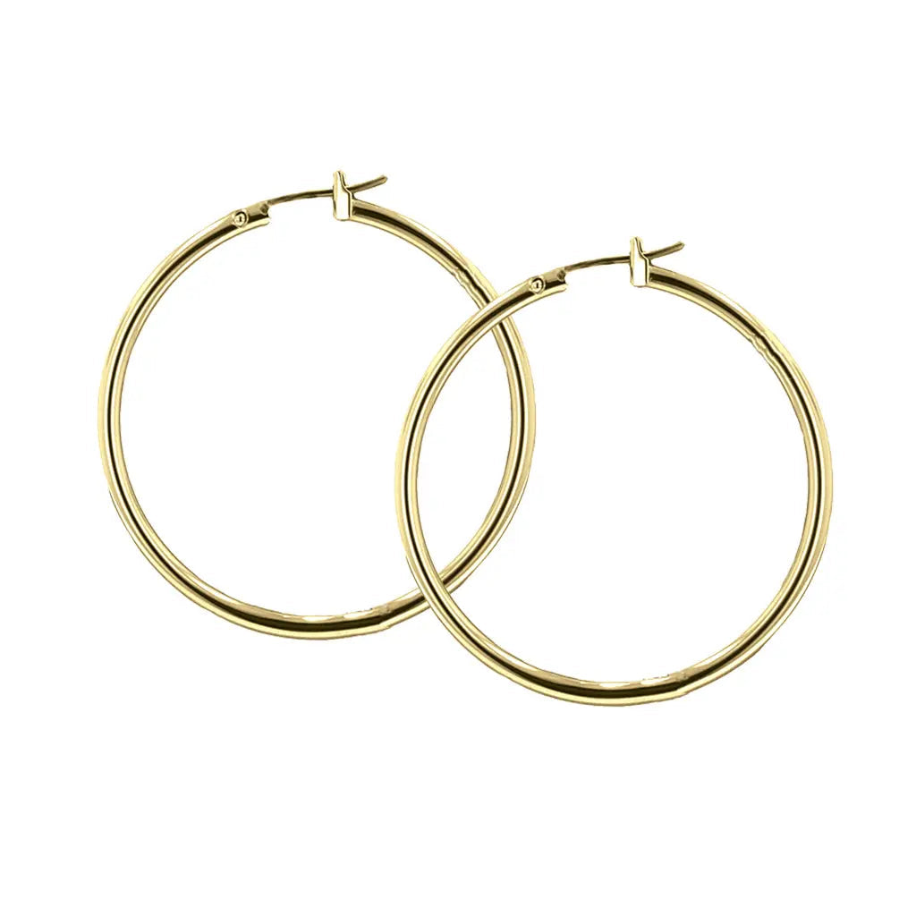 John Medeiros - Thin Gold Hoops