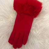 Fur Cuff Touchscreen Gloves