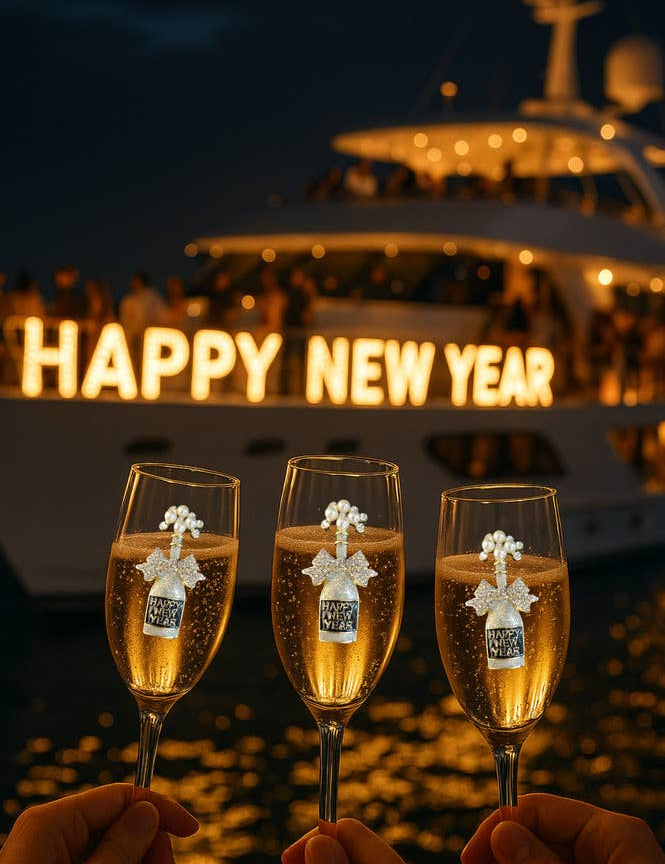 Happy New Year Champagne