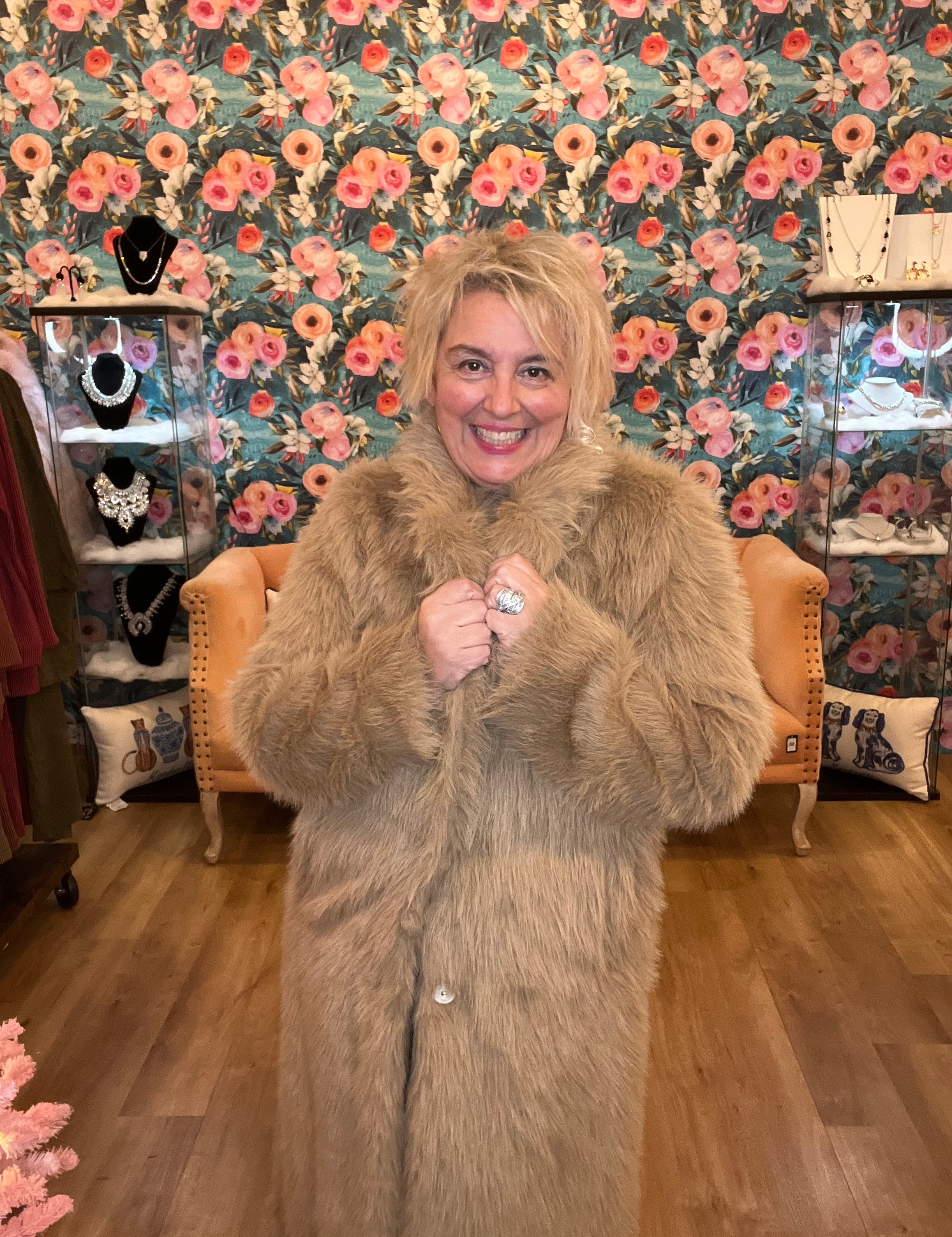 Old Money Faux Fur Coat