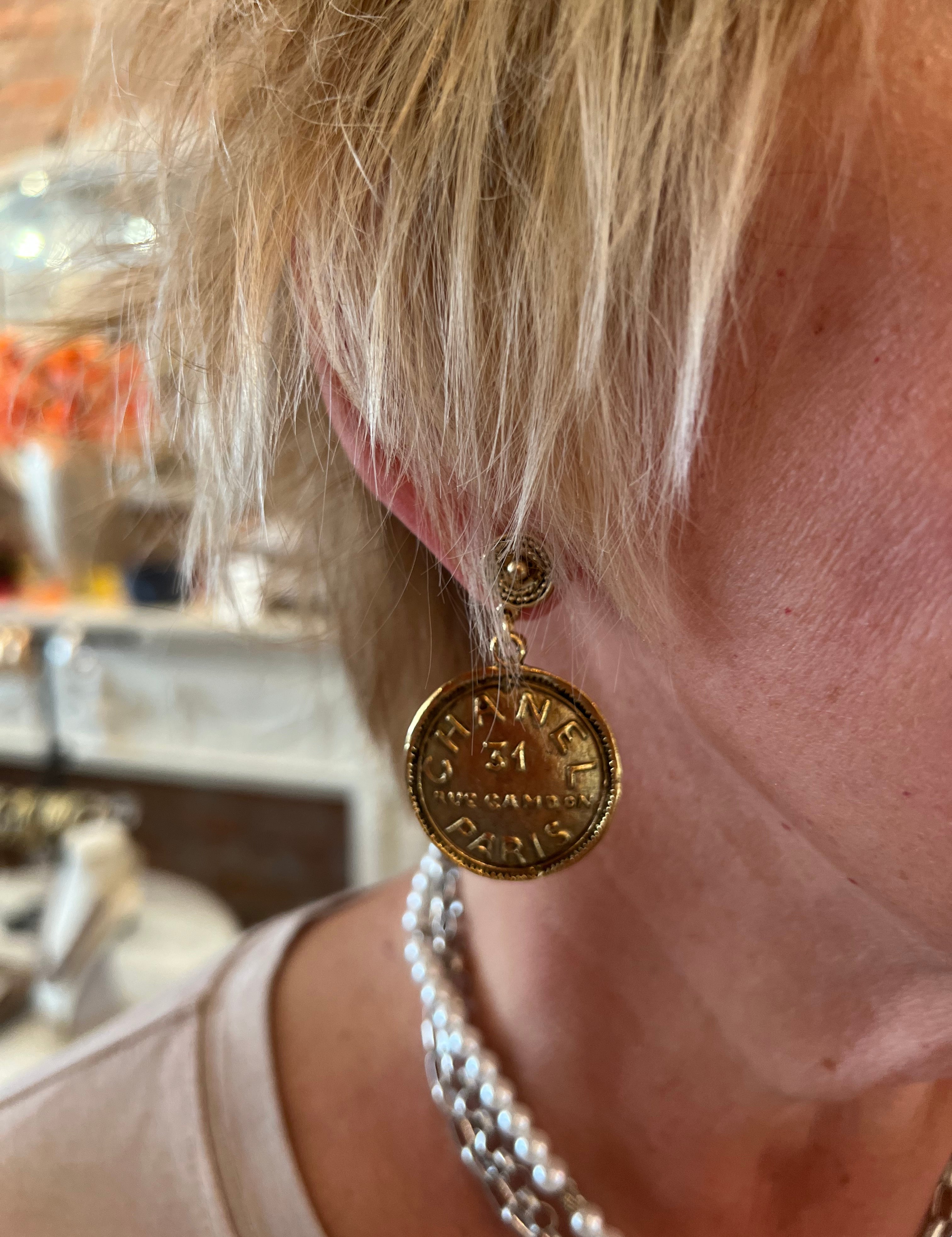 Vintage Coin Post Earrings