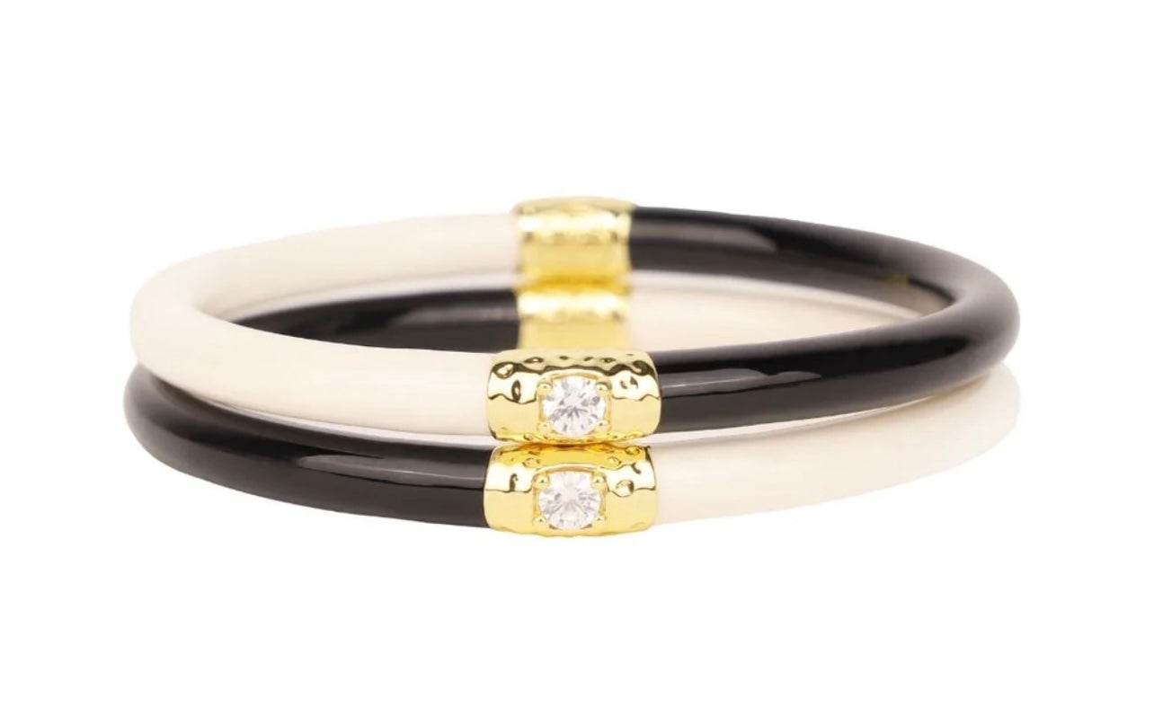 BLACK/IVORY YIN & YANG ALL WEATHER BANGLES® (AWB®)