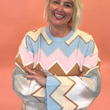 Charlie B - Candy Chevron Sweater