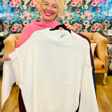 Cozy Raw Seam Sweater