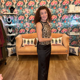 Lively Elegance Black Satin Skirt