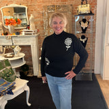 Pretty Posy Rhinestone Sweater