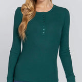 Thermal Knit Henley Top