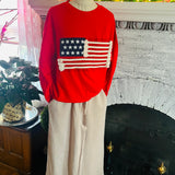 NEW Patriotic French Terry Pullover