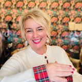 Classy Plaid Trim Sweater