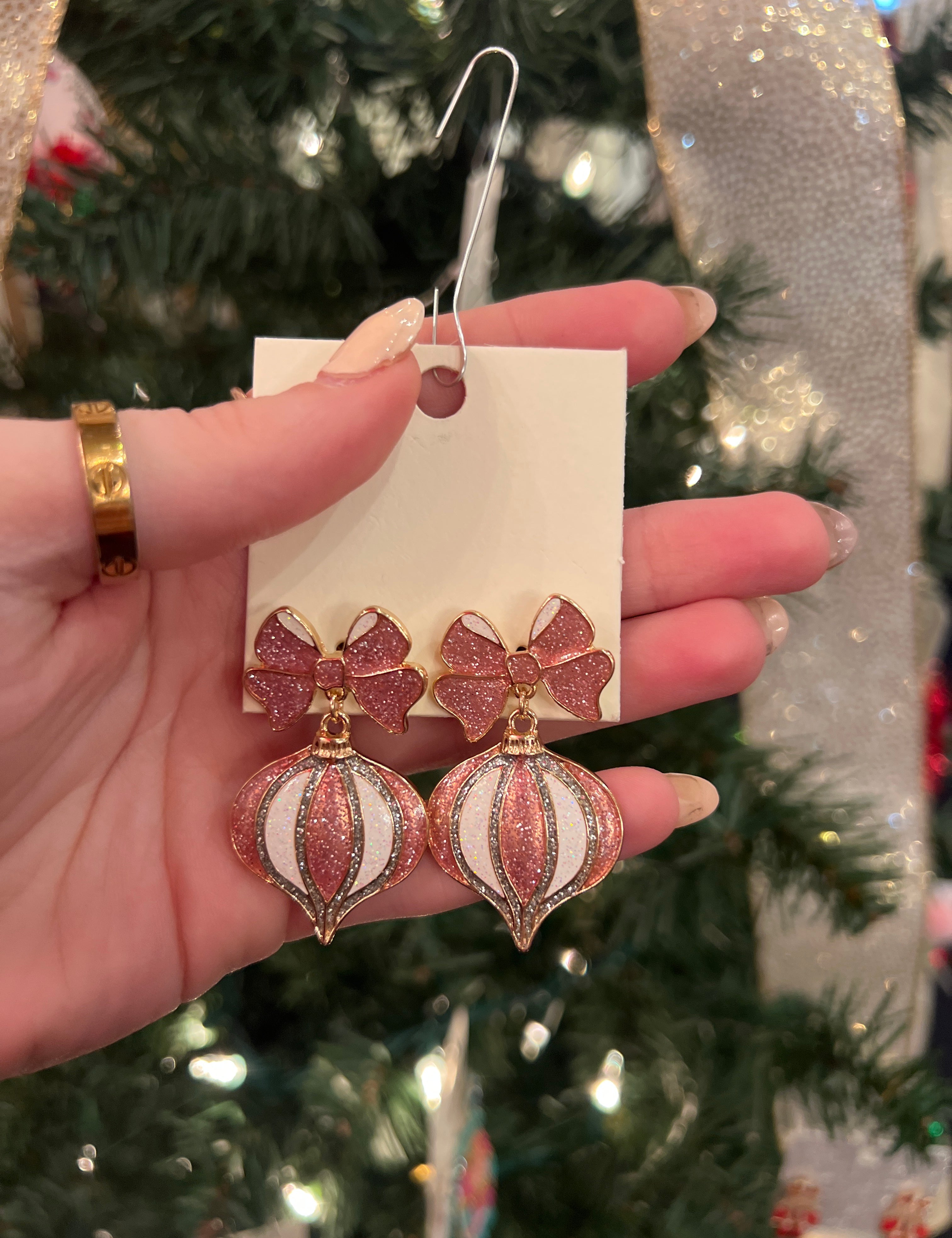 Vintage Christmas Bulb Earring