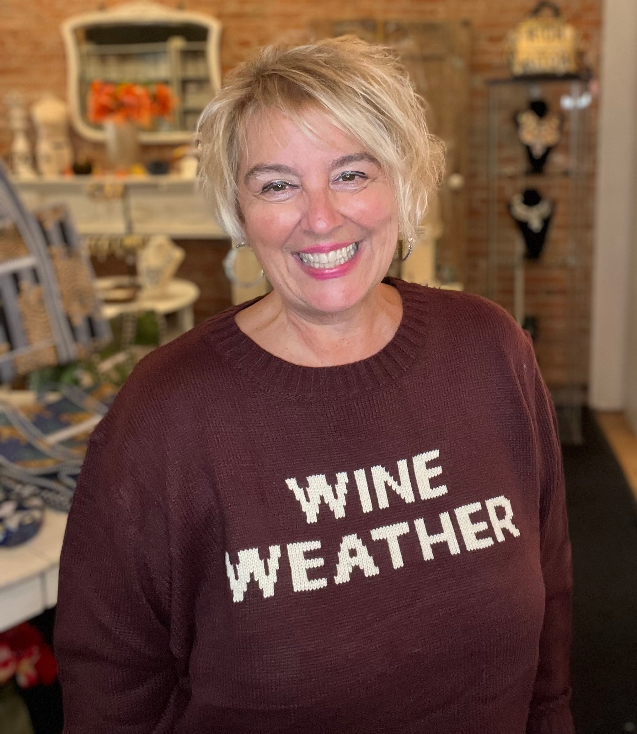 Wine Weather Sweater