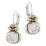 John Medeiros -  Anvil Pavé French Wire Earrings