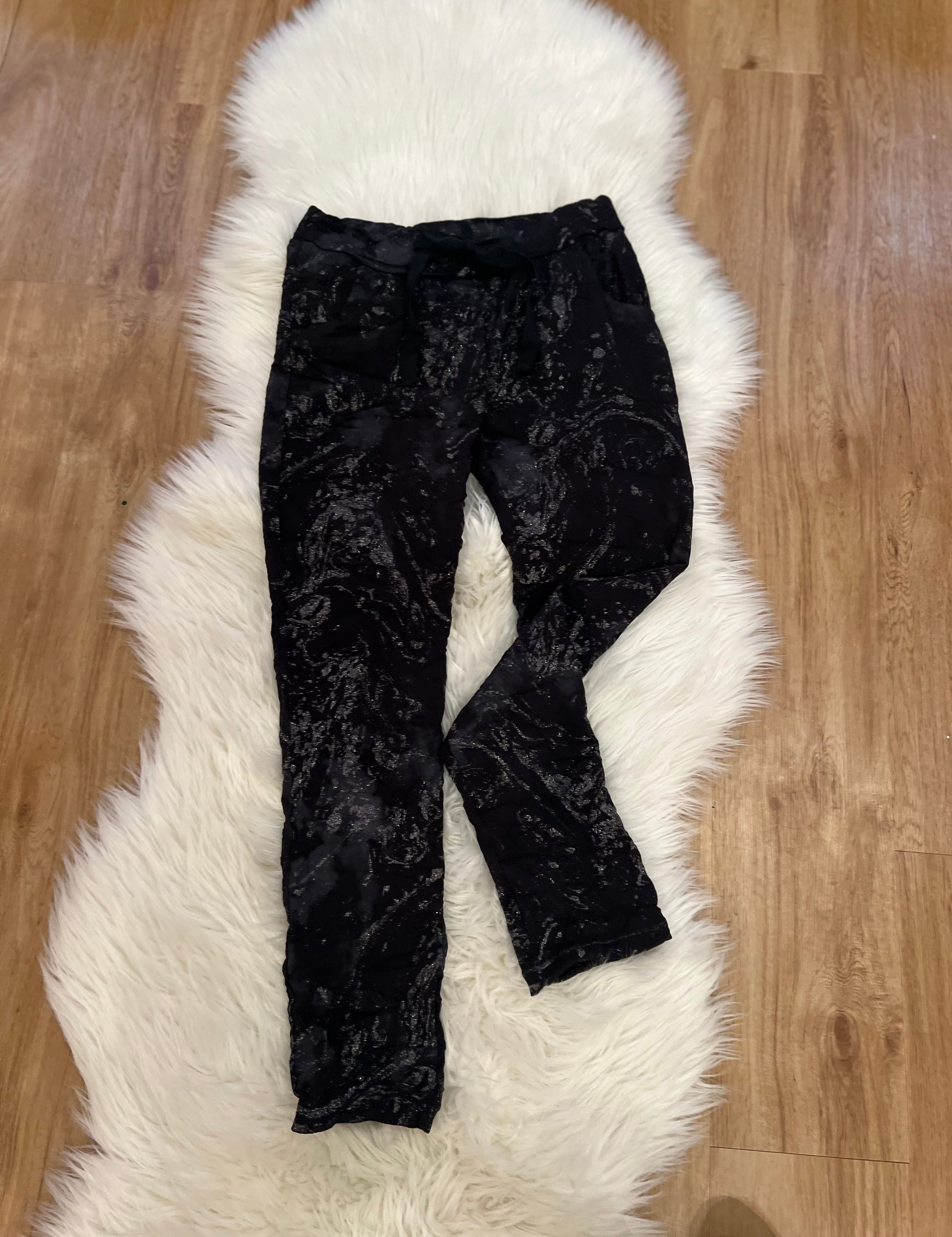 Swirl Glitter Print Jegging