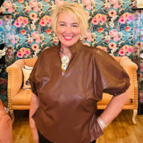 Don't Be Sorry Leather Top