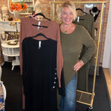 Posh Longline Button Tunic