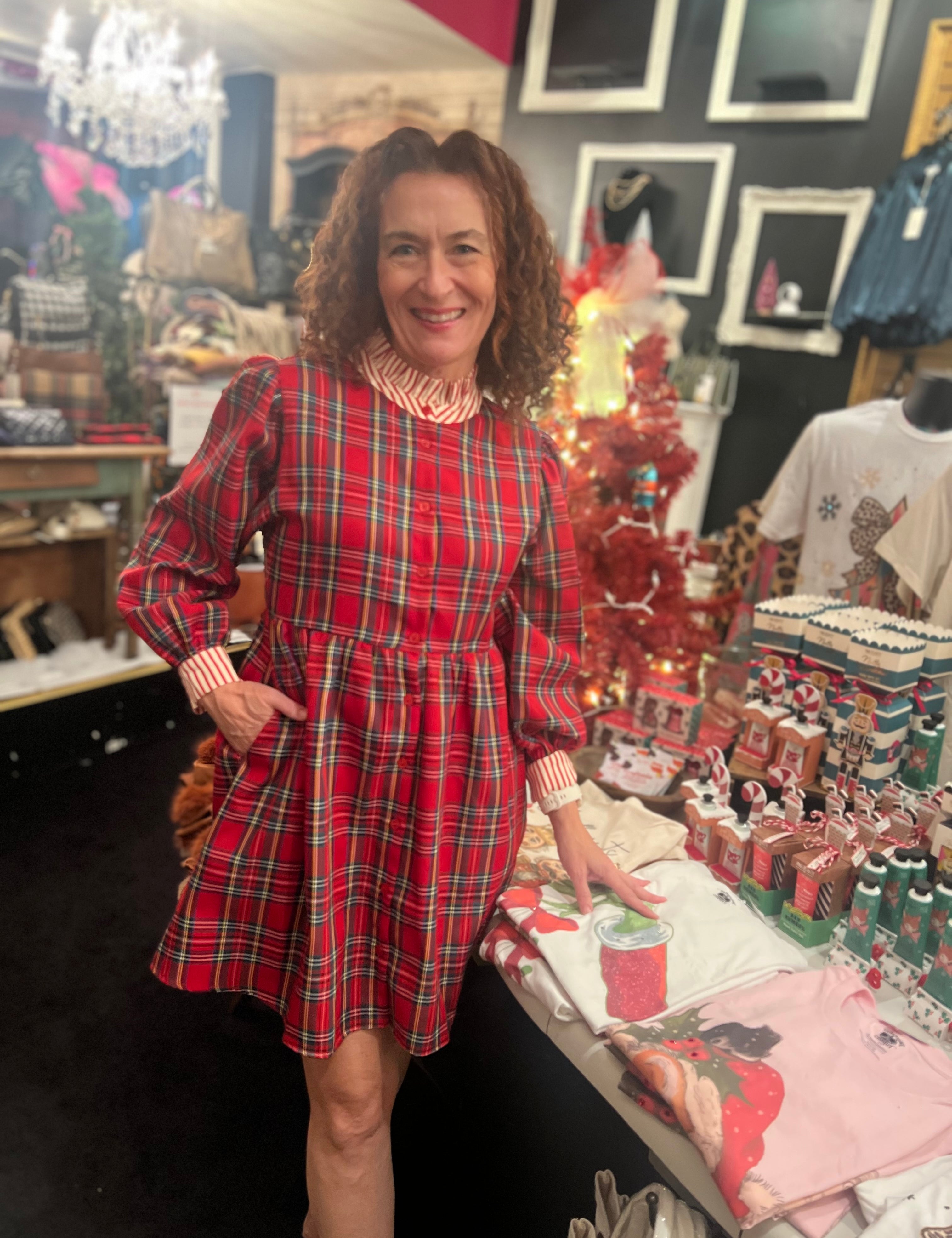 Tartan Babe Button Down Dress