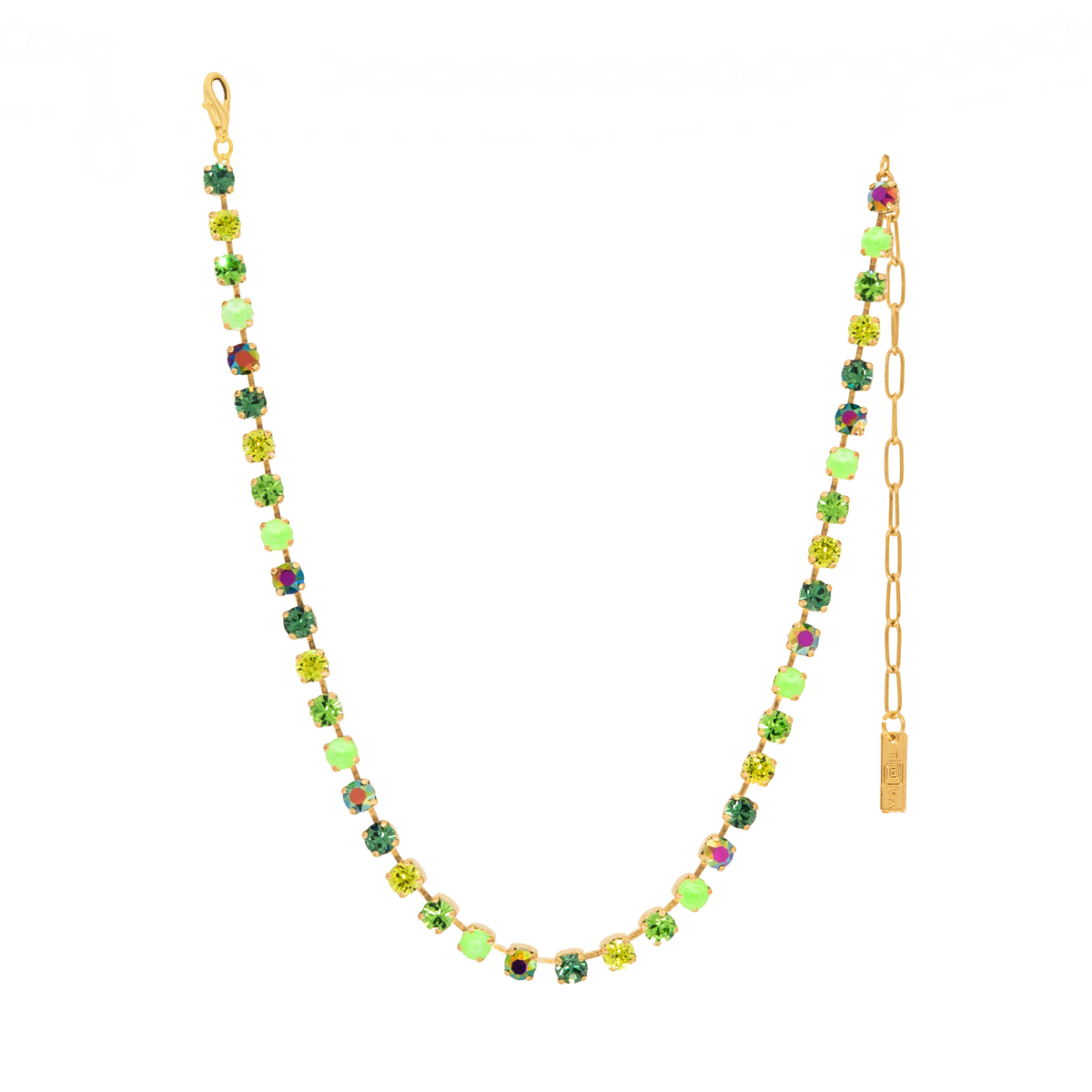 SARINA NECKLACE IN GREEN MIX