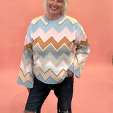 Charlie B - Candy Chevron Sweater