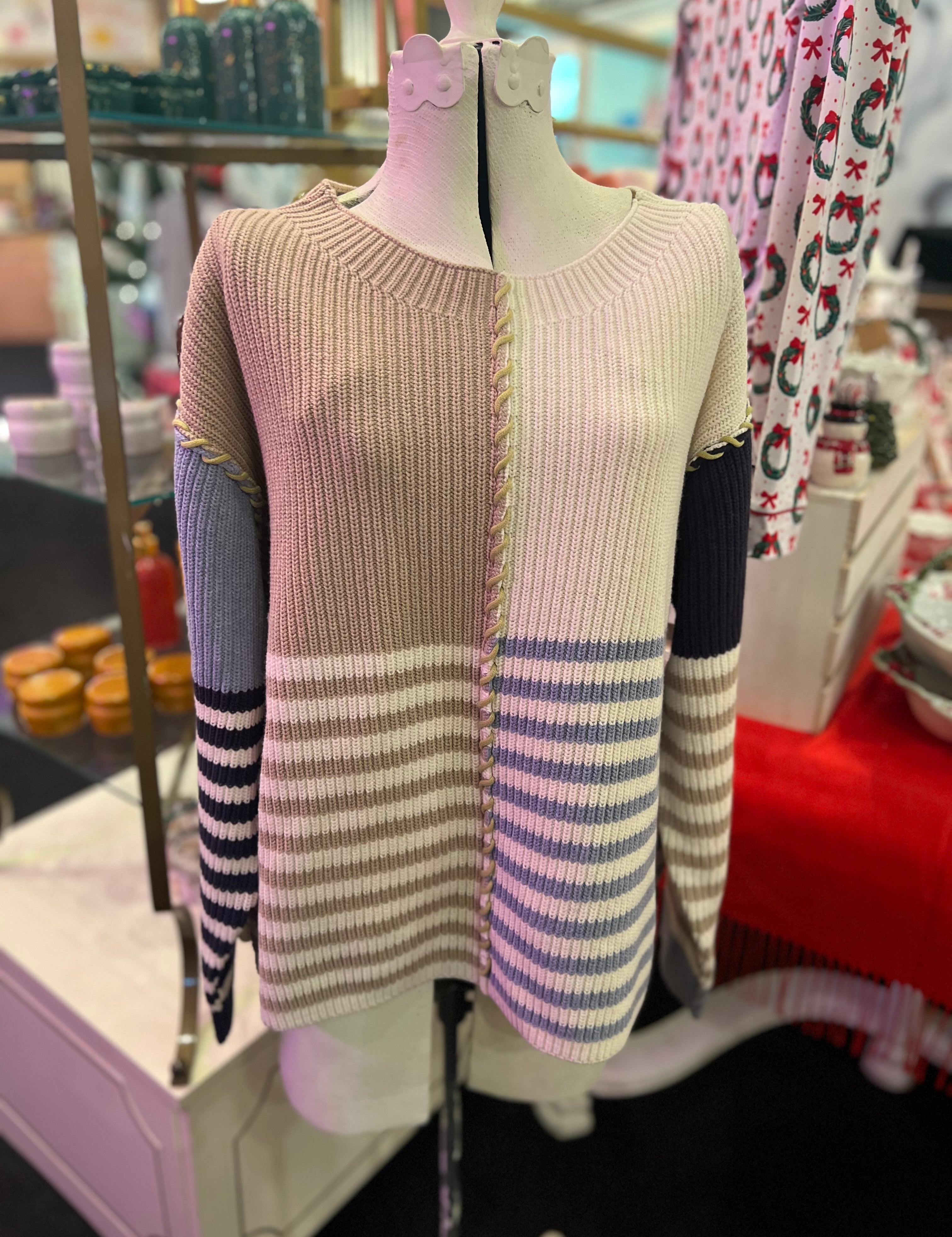 Tribal - Sandstone Boat Neck Sweater