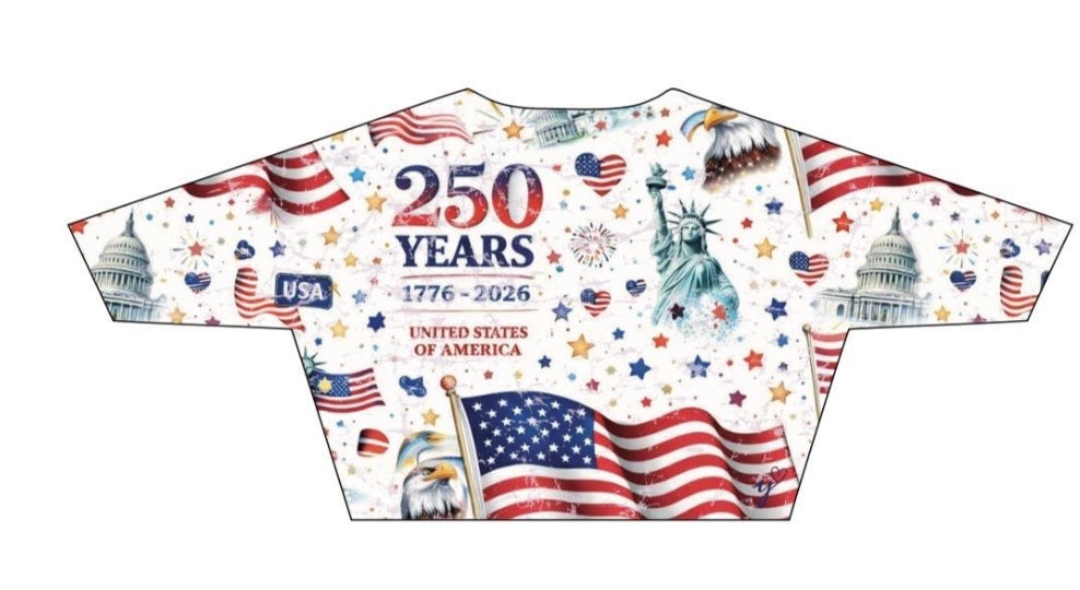 Pre-Order - 250 Years Celebration with Stars Light Weight Sweater