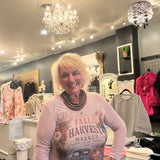 Harvest Sparkly Long Sleeve Sheer Mesh Top