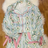 Satin Christmas Pajama Set