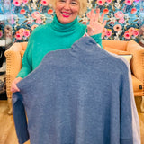 Snowball Fuzy Cowl Sweater