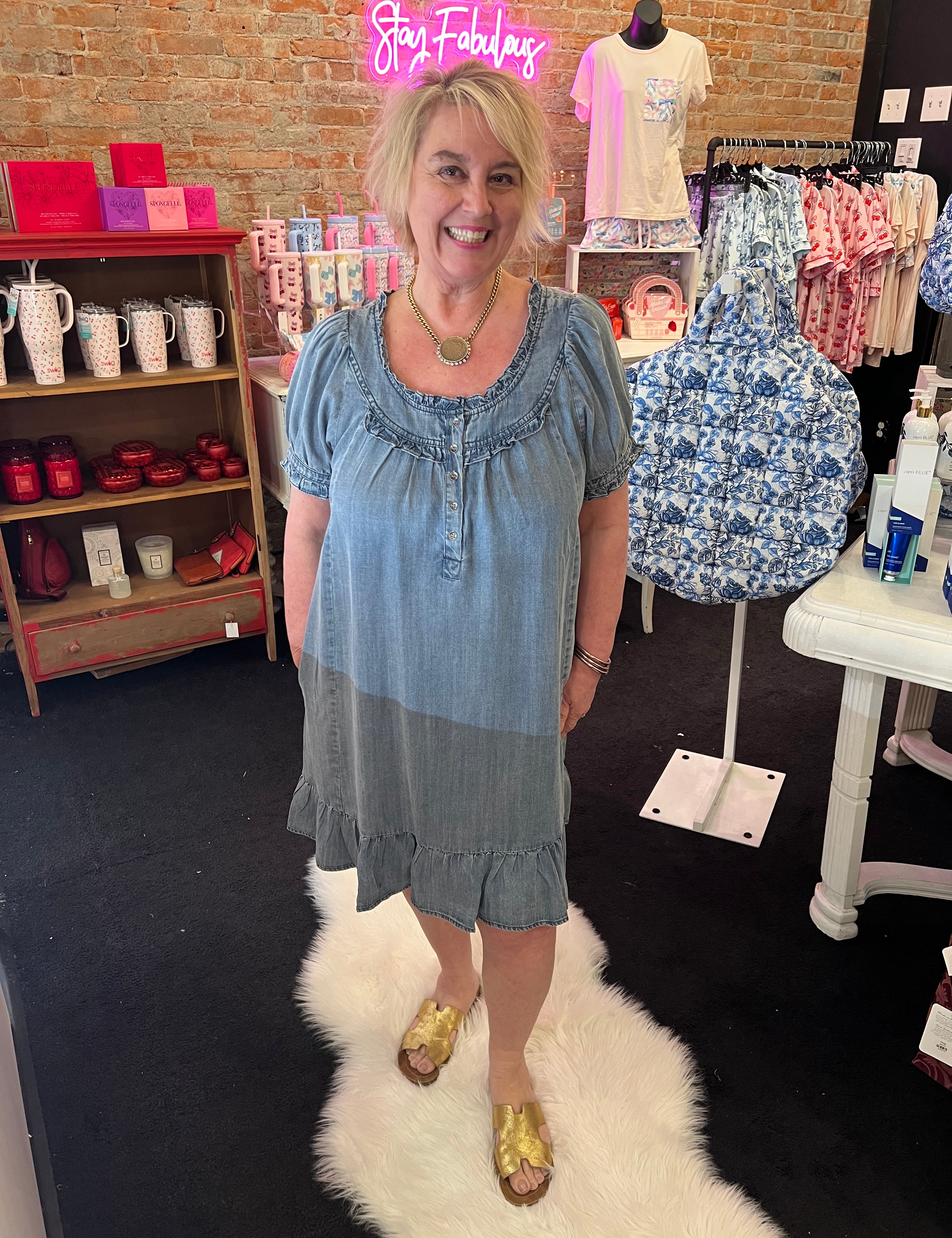 Love Somebody Chambray Dress