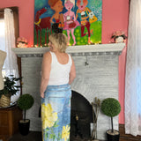 Boho Chic Faux Denim Dress Pant