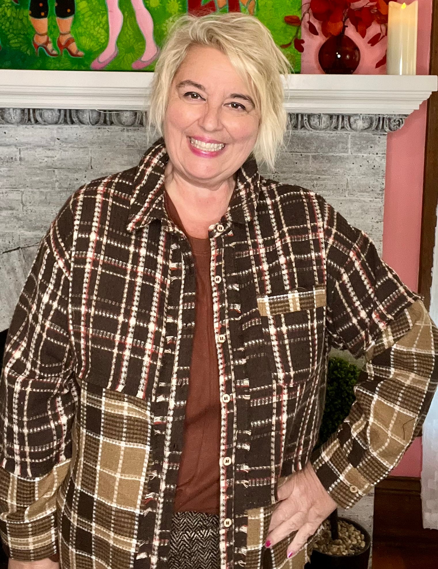 Cabin Cozy Plaid Shacket