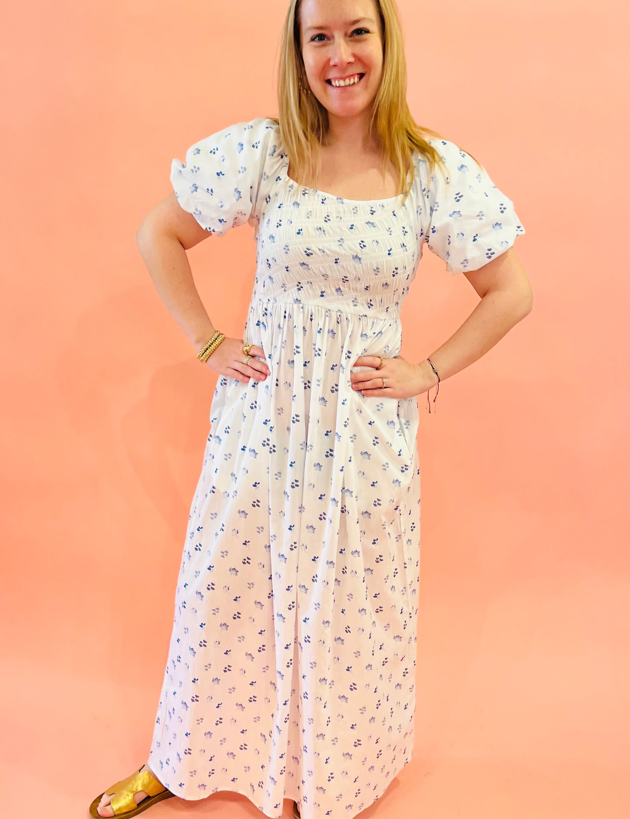 Simply Southern - Flower Dot Maxi Dress