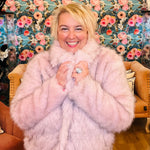 Pink Faux Fur Coat