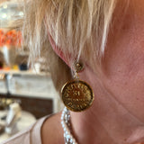 Vintage Coin Post Earrings