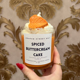 **Spiced Buttercream Cake Dessert Candle