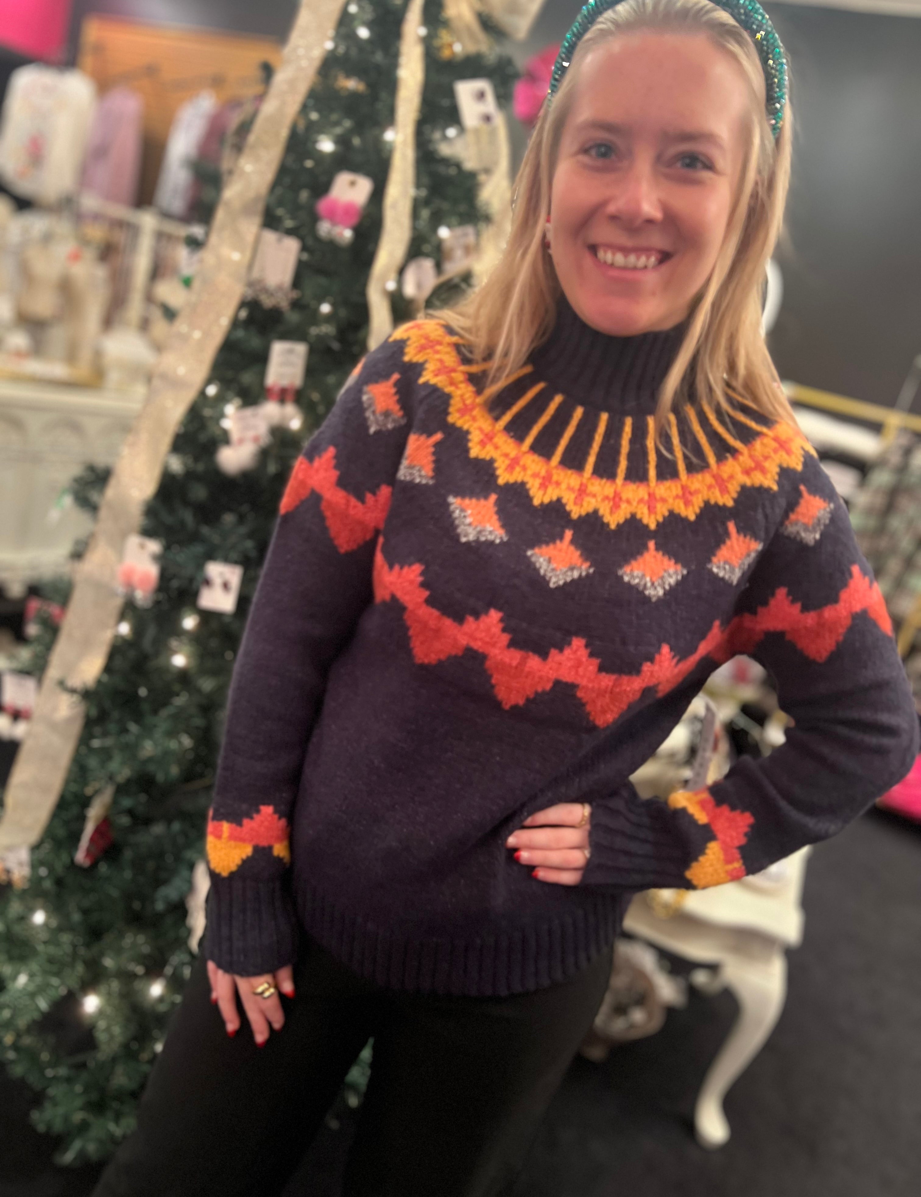 Tribal - Night Sky Intarsia Sweater