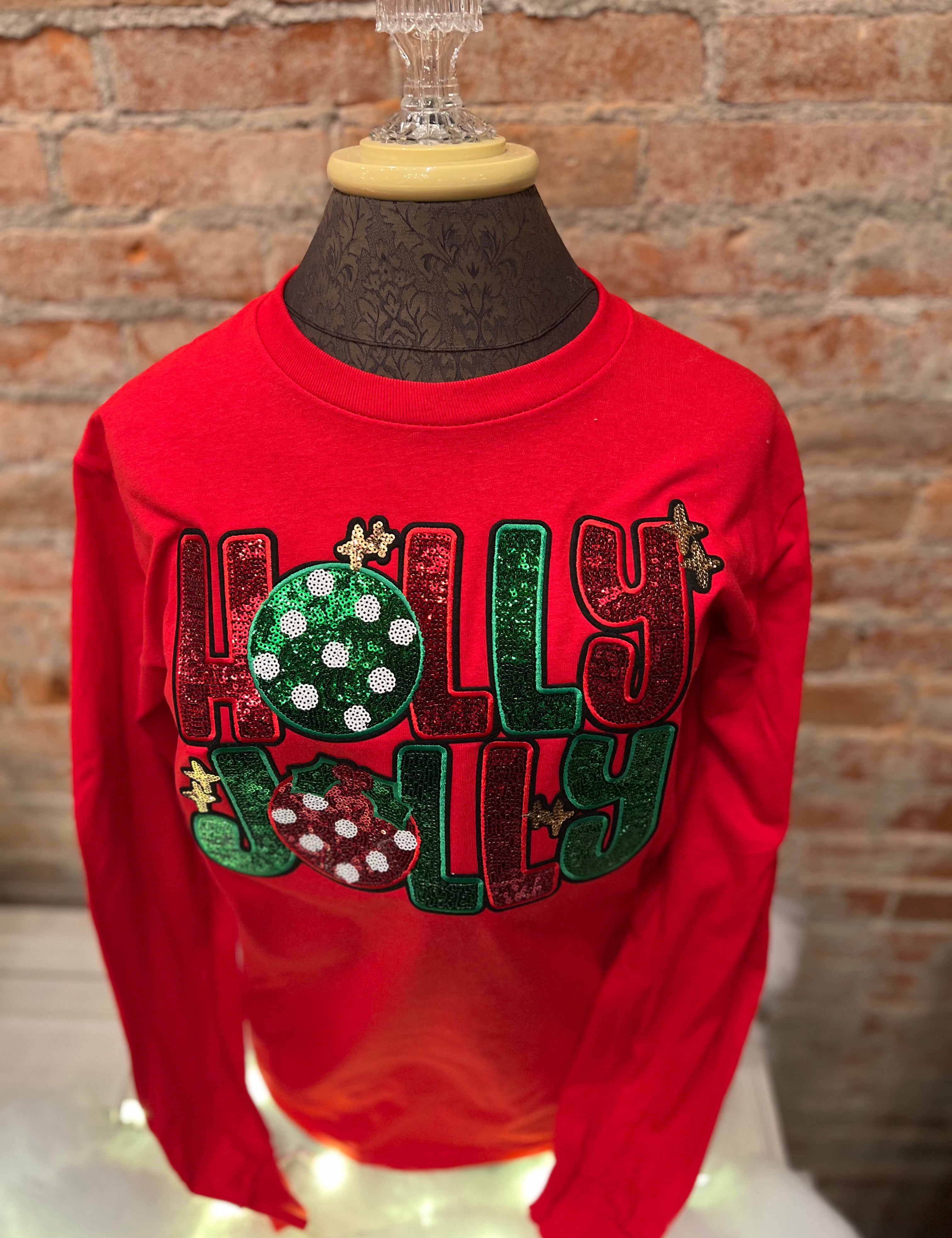 Holly Jolly Long Sleeve Tee