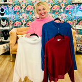 Cozy Raw Seam Sweater