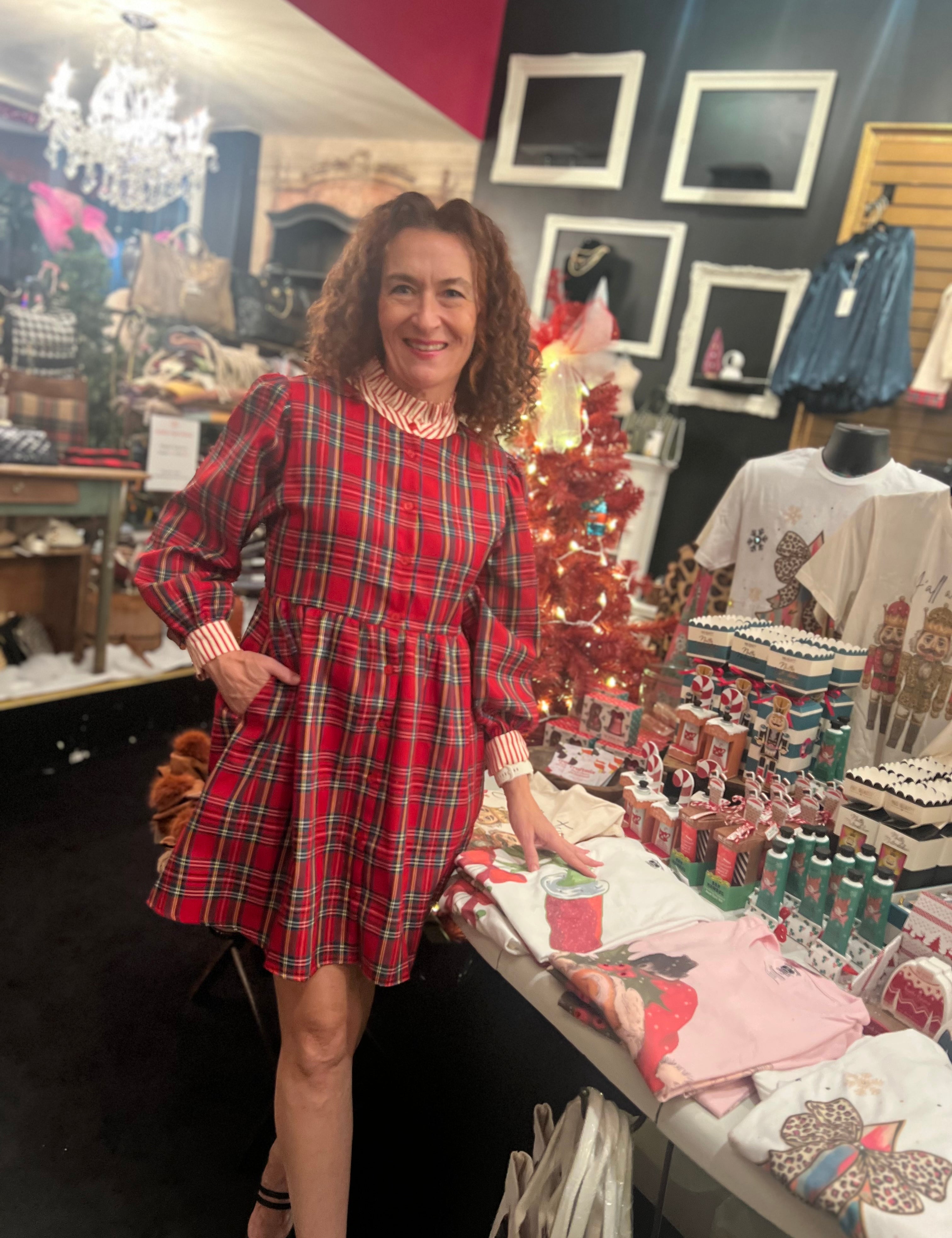 Tartan Babe Button Down Dress