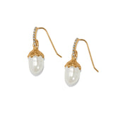 *Brighton -Everbloom Pearl Drop French Wire Earrings