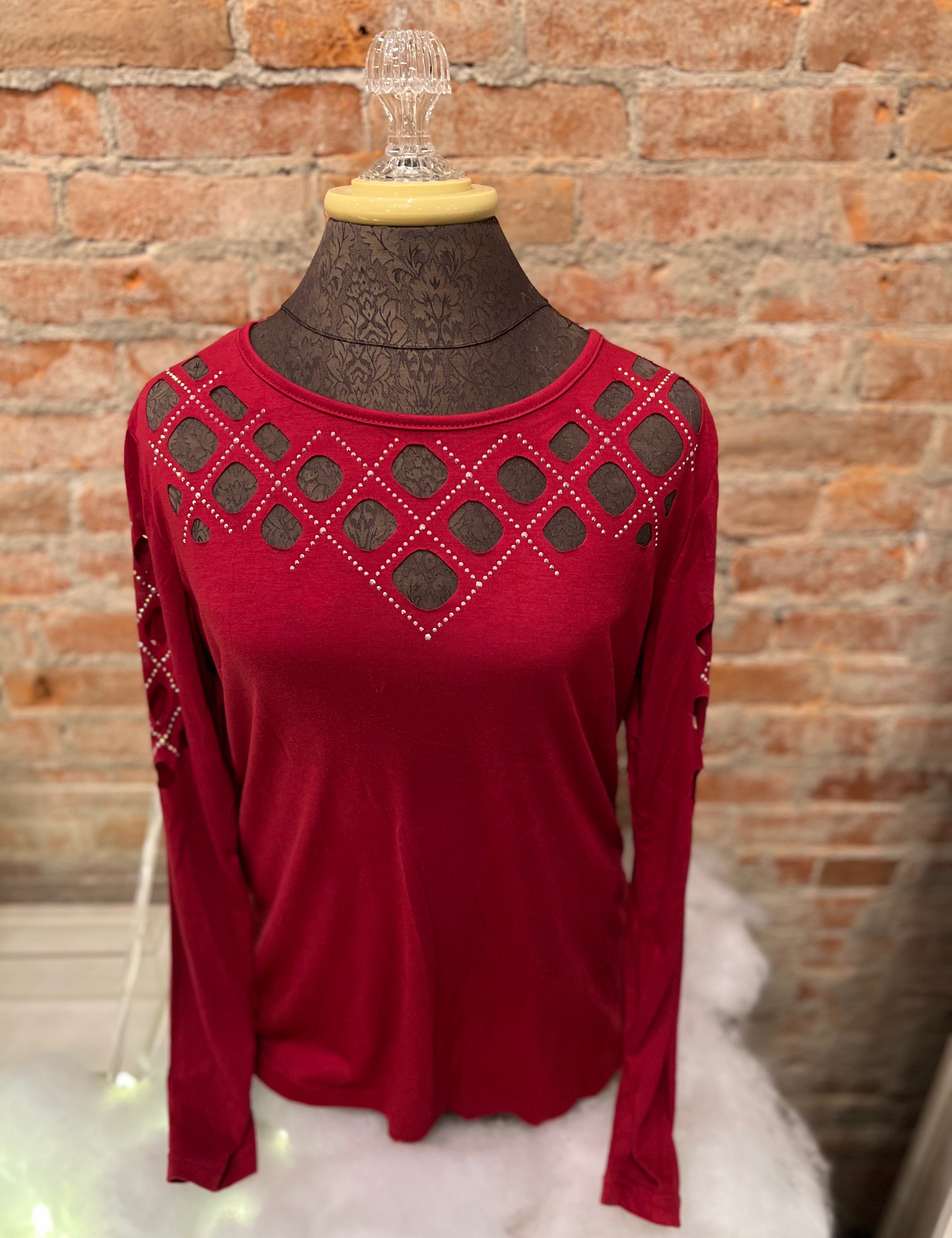 Dazzling Jewels Laser Cut Top