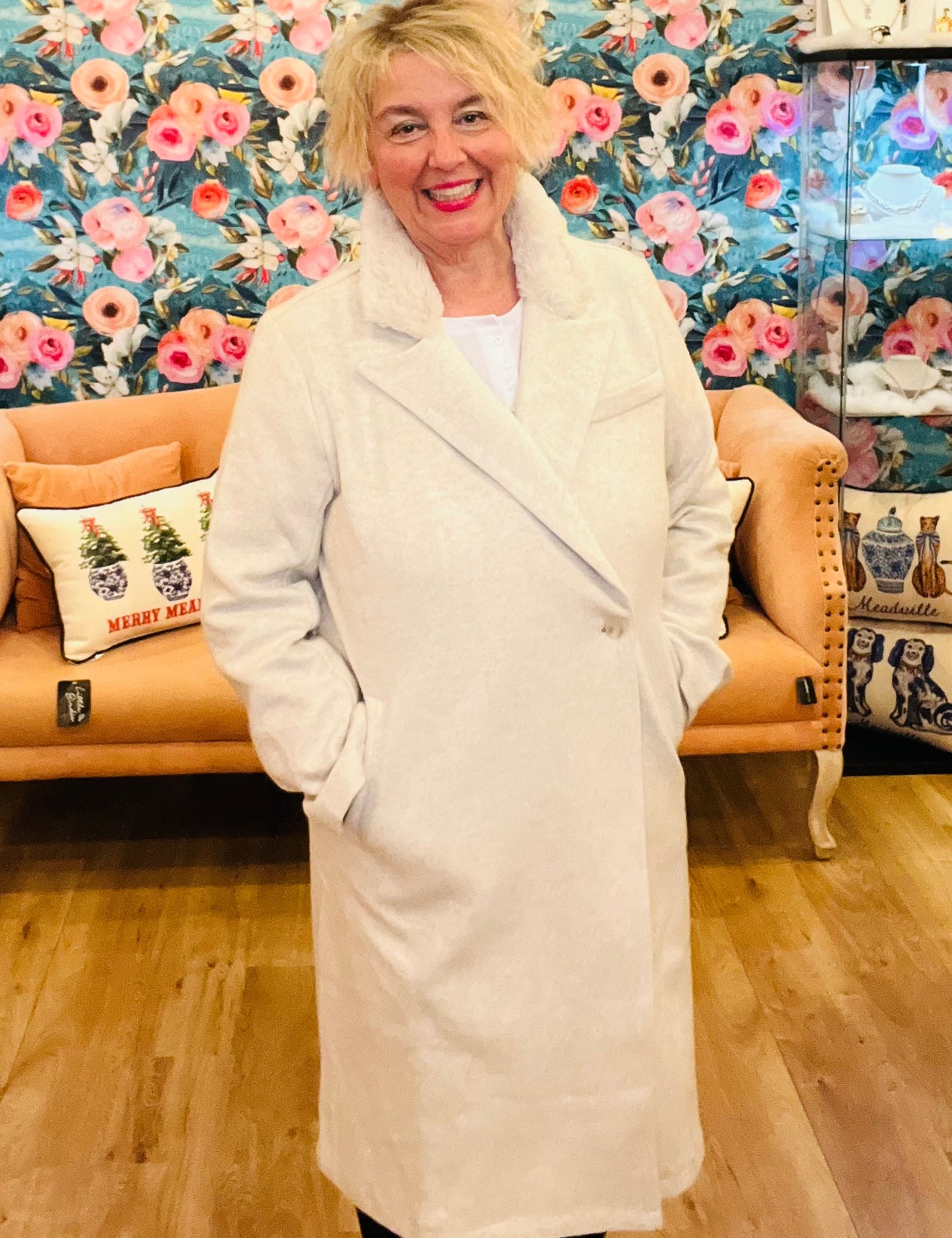 Cozy Cream Long Coat