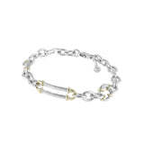John Medeiros- Cordão Collection - Circle & Oval Link Two-Tone Bracelet