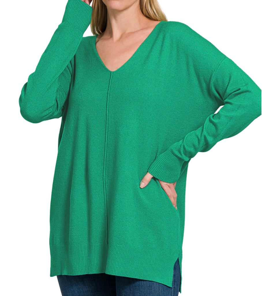 Classic Front Seam Sweater