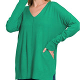 Classic Front Seam Sweater