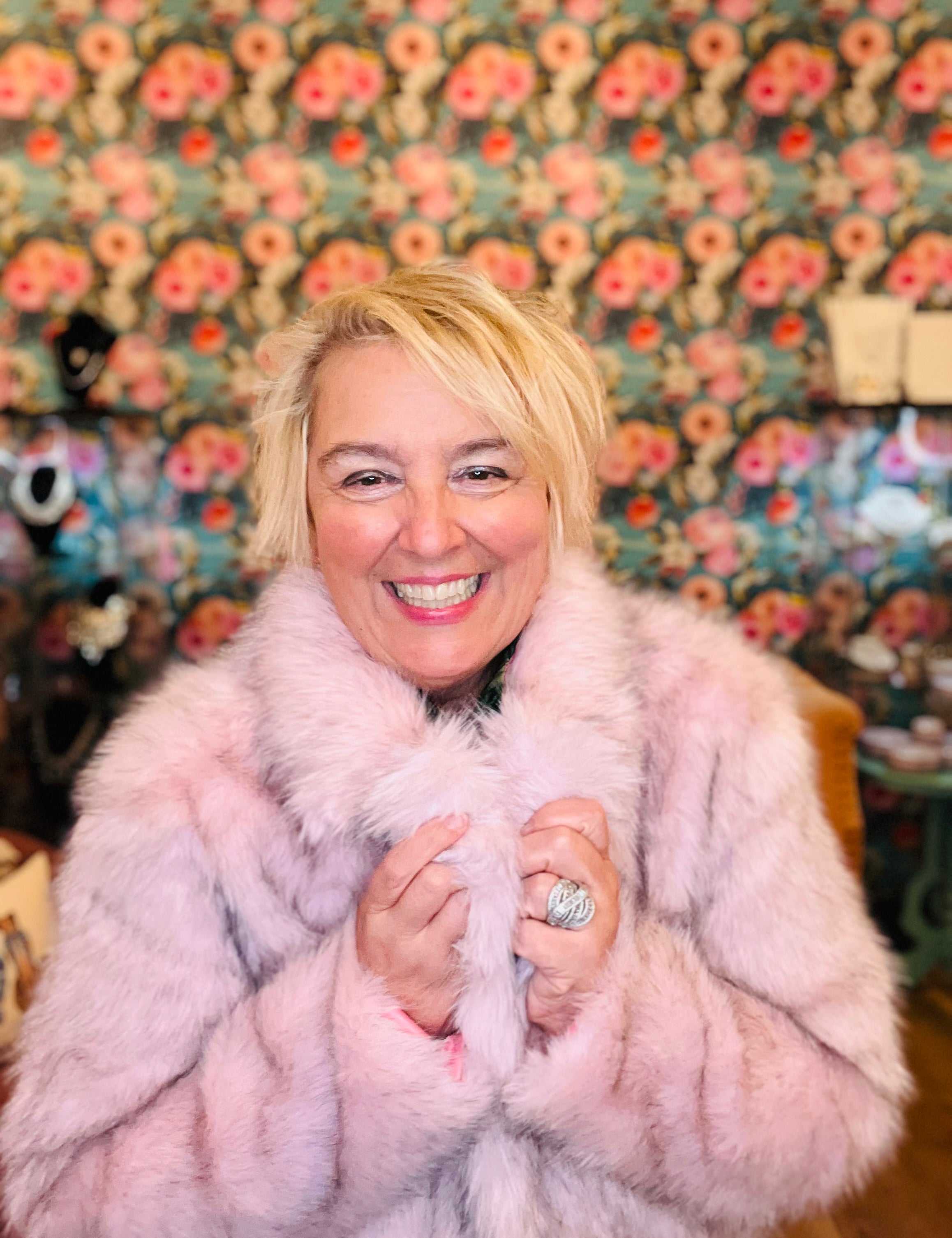 Blushing Beauty Faux Fur Coat