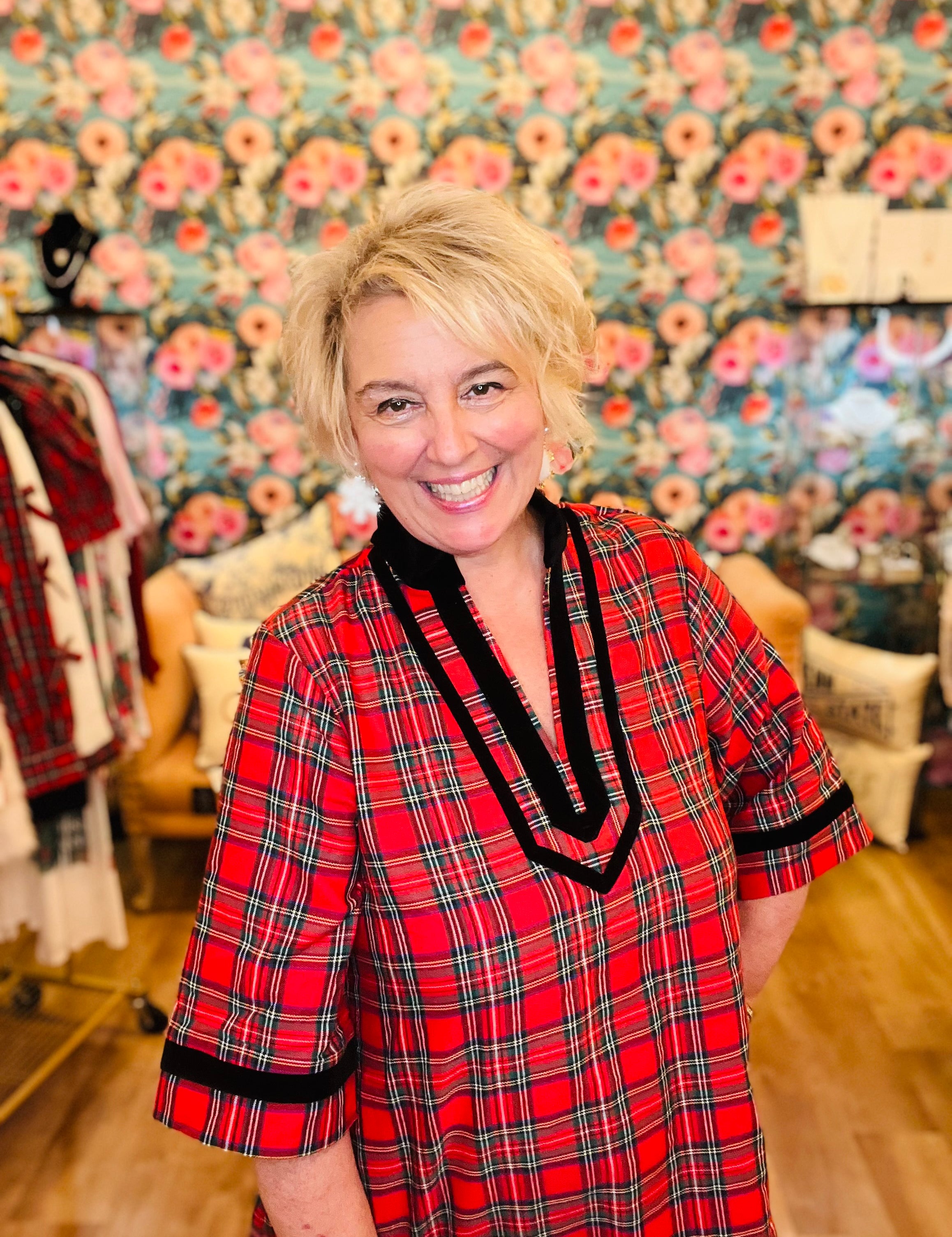 Turning Heads Tartan Dress