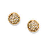 Illumina Celeste Dome Post Gold Earrings