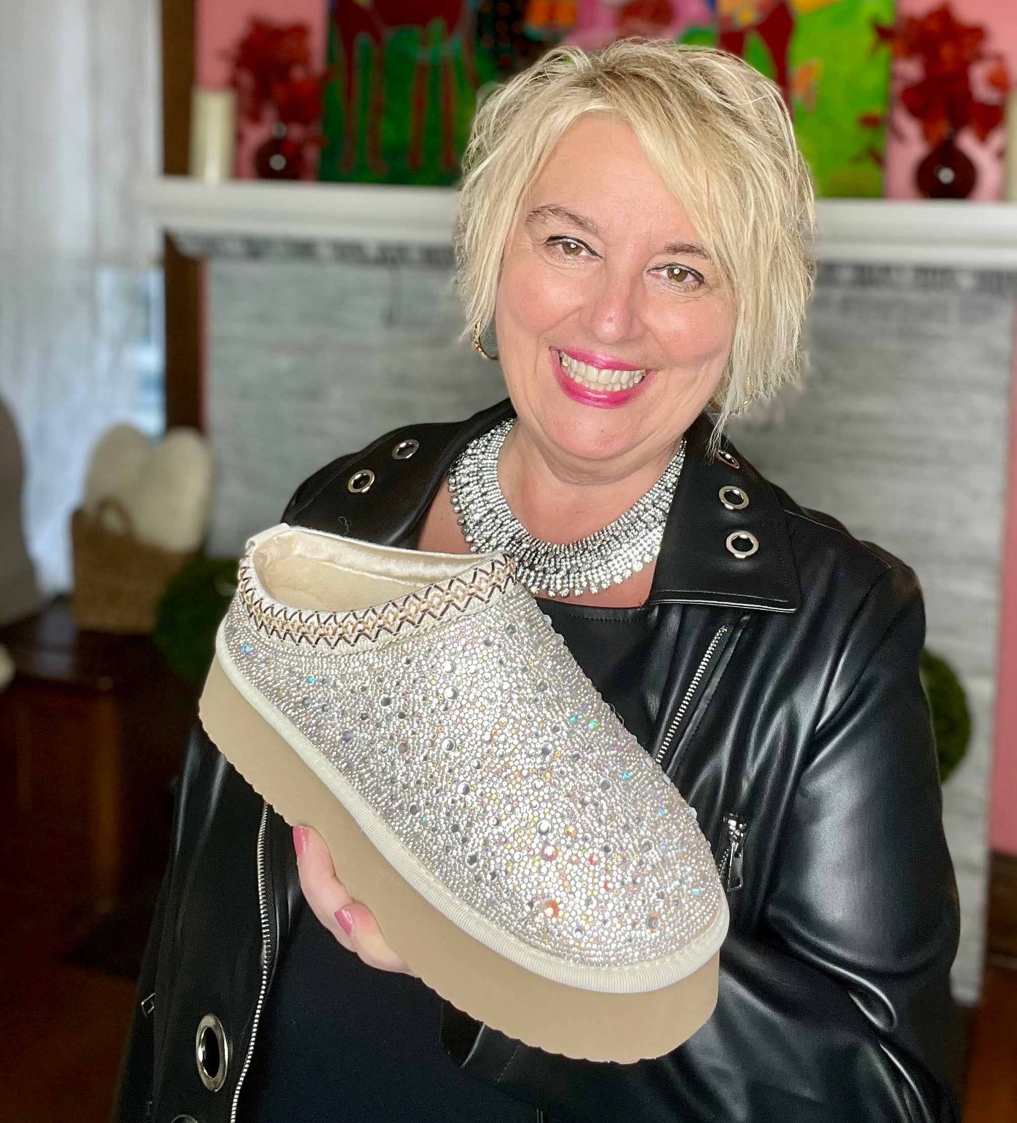 Corky's - Do Not Disturb Rhinestone Shoe