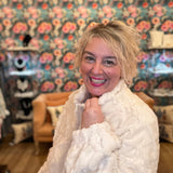 Fuzzy Fleece Zip Up Jacket