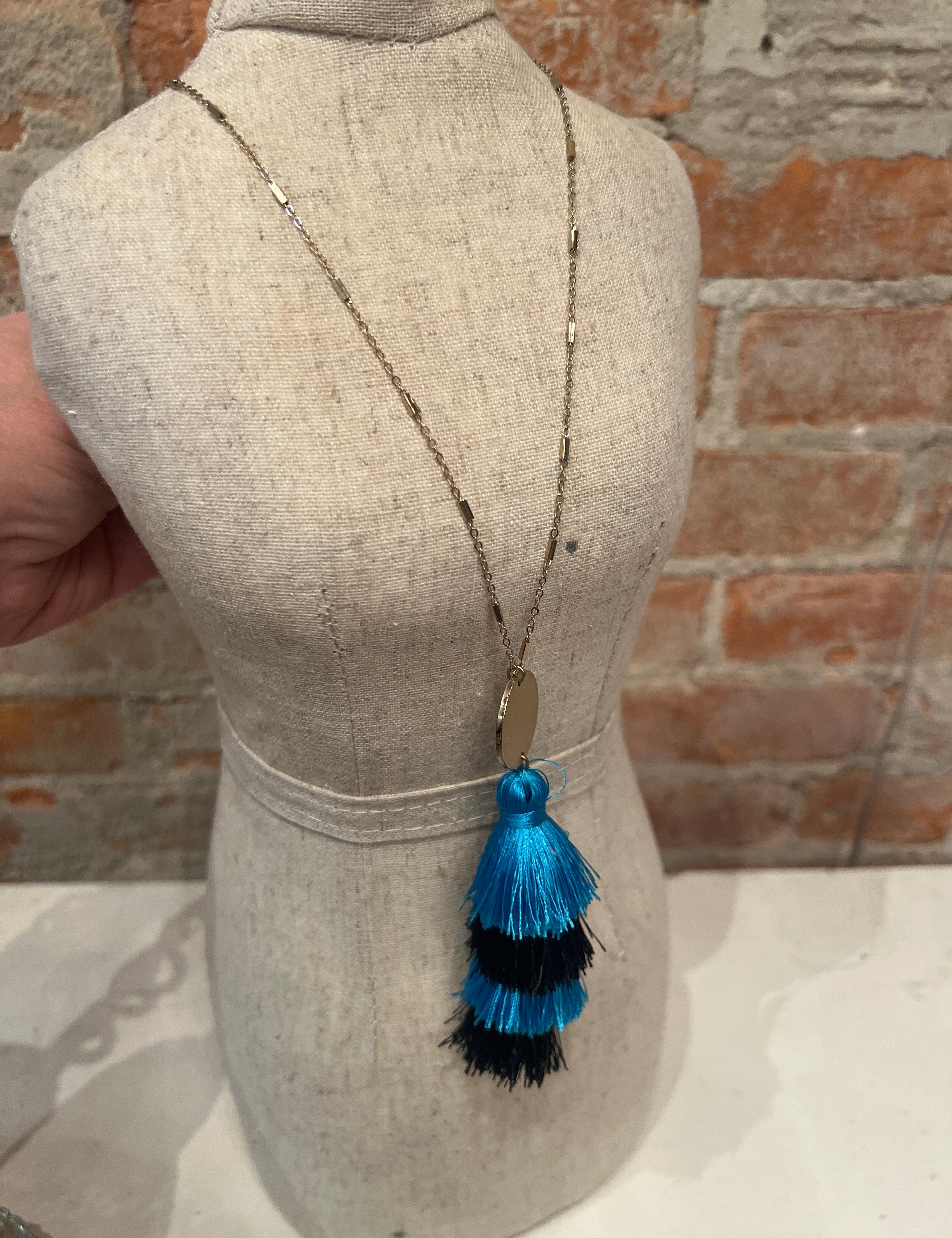 What's Hot - layered tassel necklace